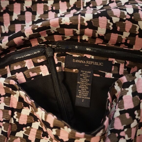 Banana Republic Silk Strapless Mini Dress Size 2 - Picture 4 of 6